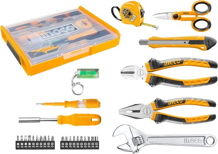 Ingco HKTV01H291 Ensemble d'outils à main ménagers 29 pièces