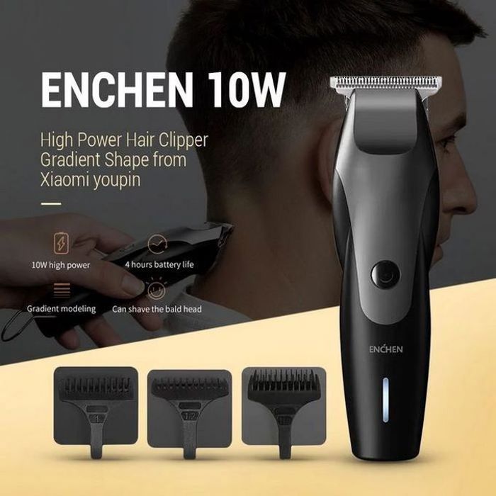 Tondeuse à Cheveux et Barbe Professionnel Haute puissance 10W Charge USB