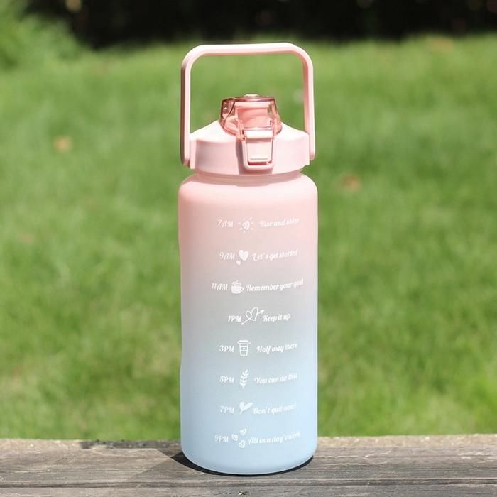 Bouteille Motivationnelle 2L Rose