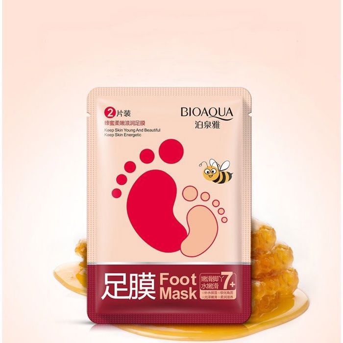 Masque pour les pieds hydratant au miel