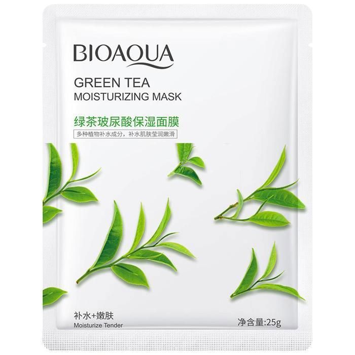 Masque en feuille hydratant au thé vert