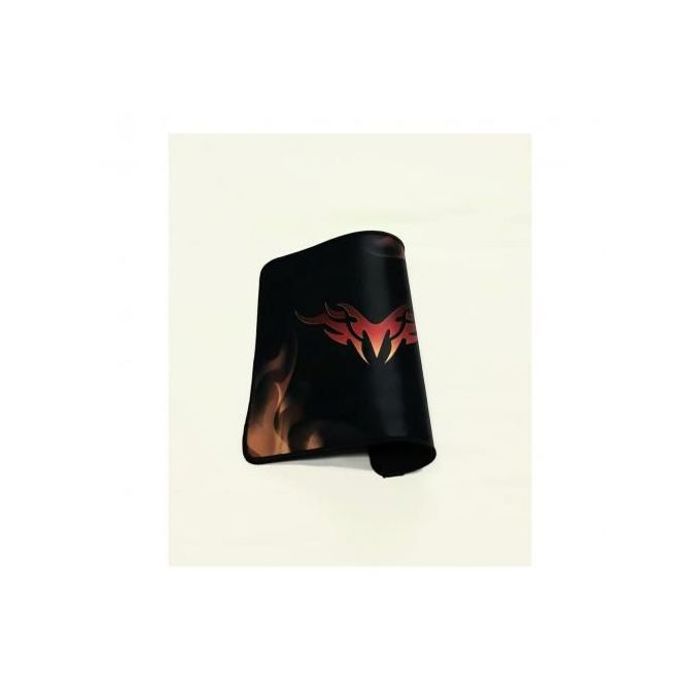 Tapis de souris de jeu de base noir avec bords cousus