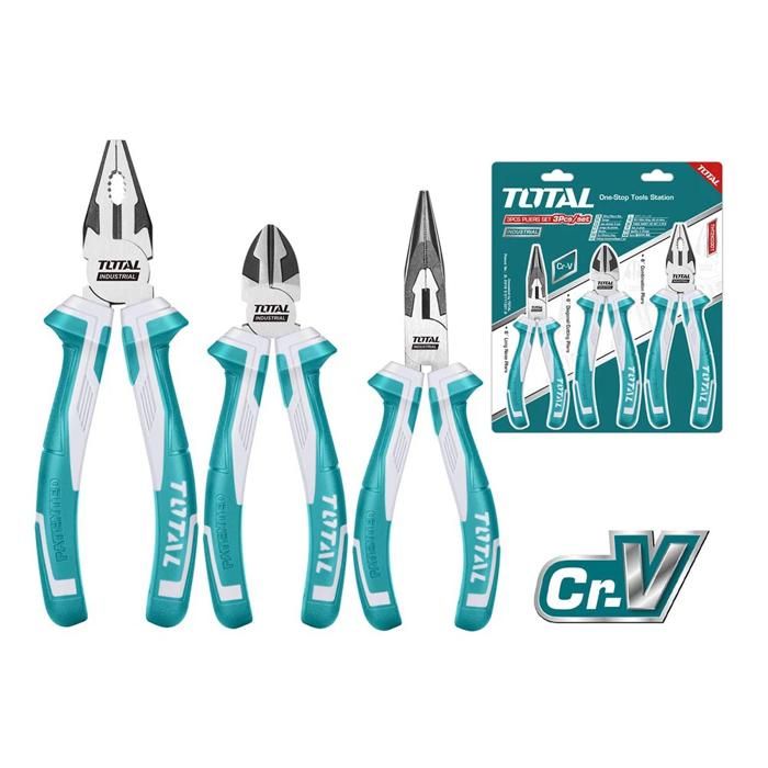 Ensemble TOTAL de 3 pinces Cr-V
