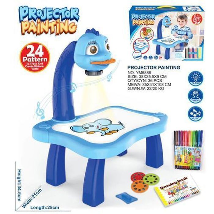 Table de dessin avec projecteur pour enfants