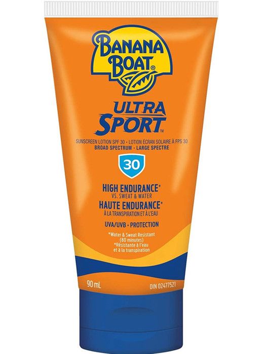 Banana Boat Sport Ultra Sunscreen, Lotion écran Solaire a SPF 30 - 90ml - Made in Canada