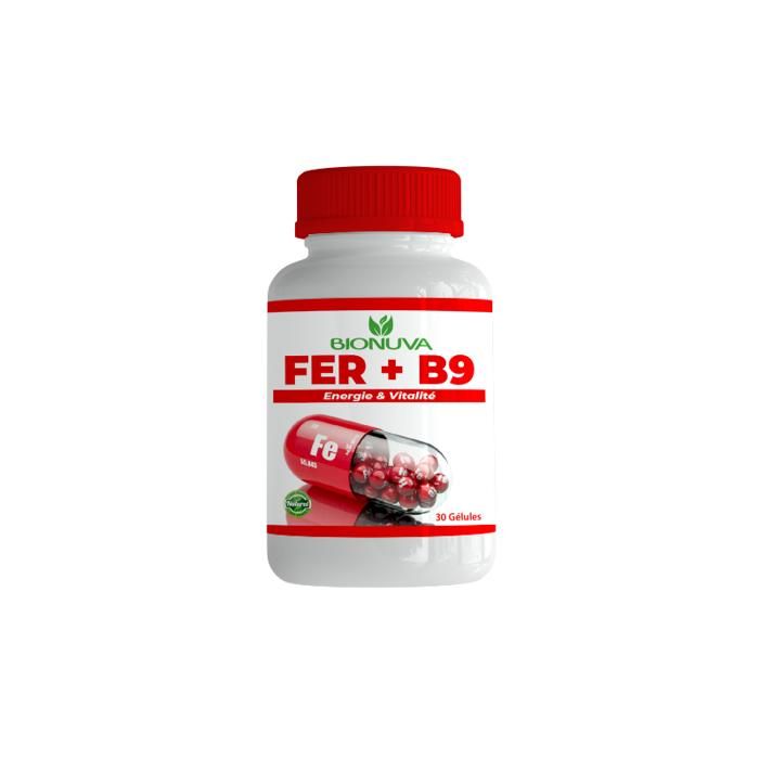 FER+VITAMINE B9 - 30 GÉLULES