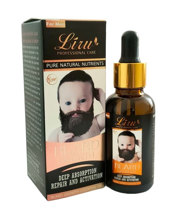 Huile essentielle pour la croissance de la barbe, nutriments naturels, renforce les cheveux