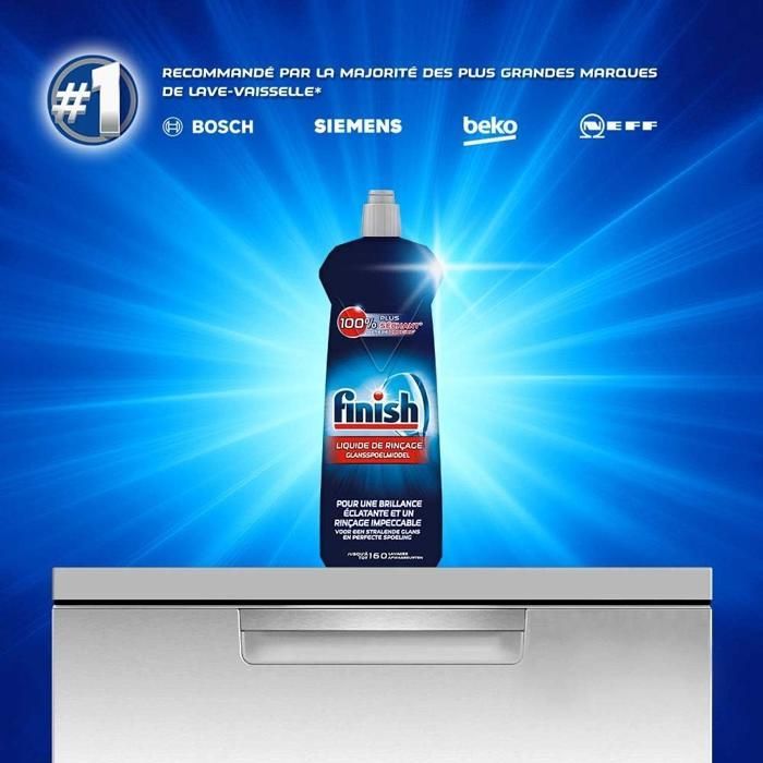 finish Liquide de rinçage pour lave vaisselle - 800ml