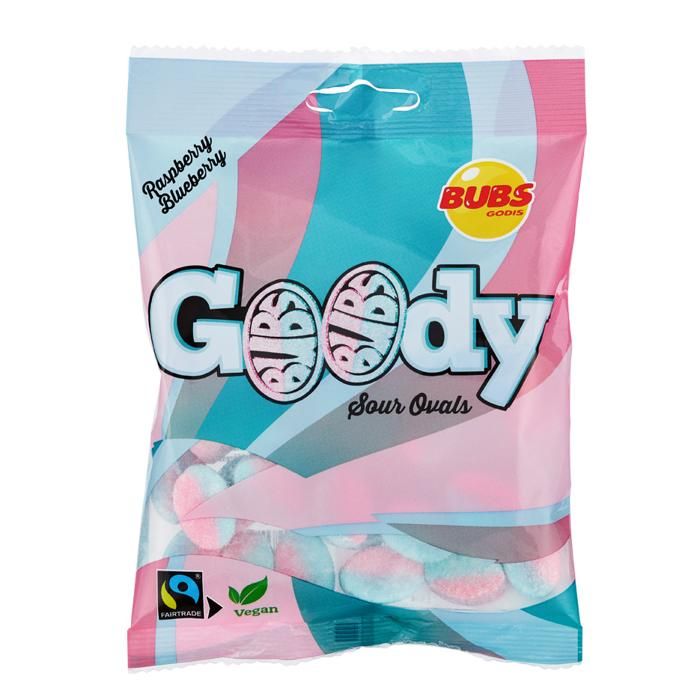 Bubs Goody Raspberry/Blueberry Ovals 90gr