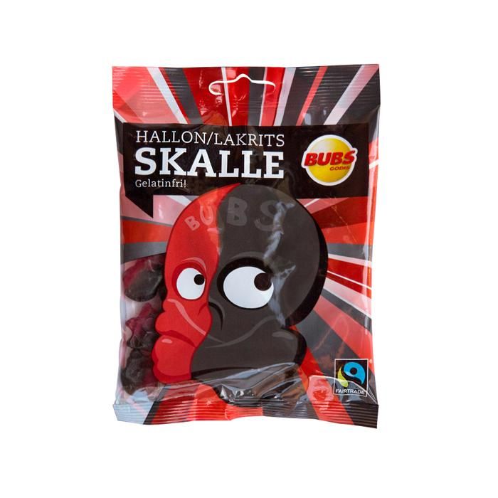 BUBS HALLON/LAKRITS SKALLE 90G