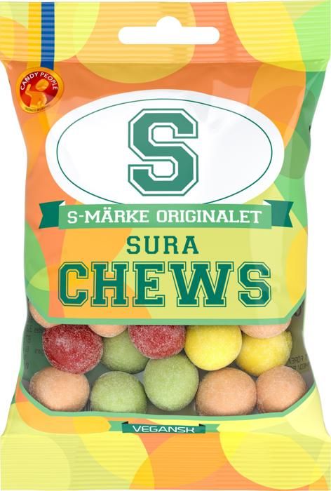 Bonbons S-märke Supersura Chews 70g