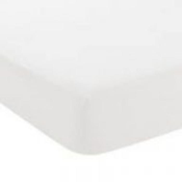 DRAP HOUSSE PERCALE 200 FILS  - 160X200X35 - BLANC