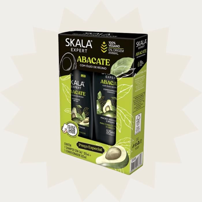 SKALA SHAMPOING + APRÈS-SHAMPOING (hydratation) ABACATE