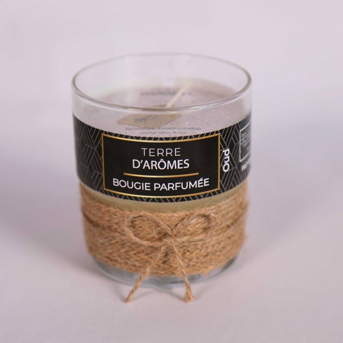 BOUGIE VERRE PARFUM OUD 200g