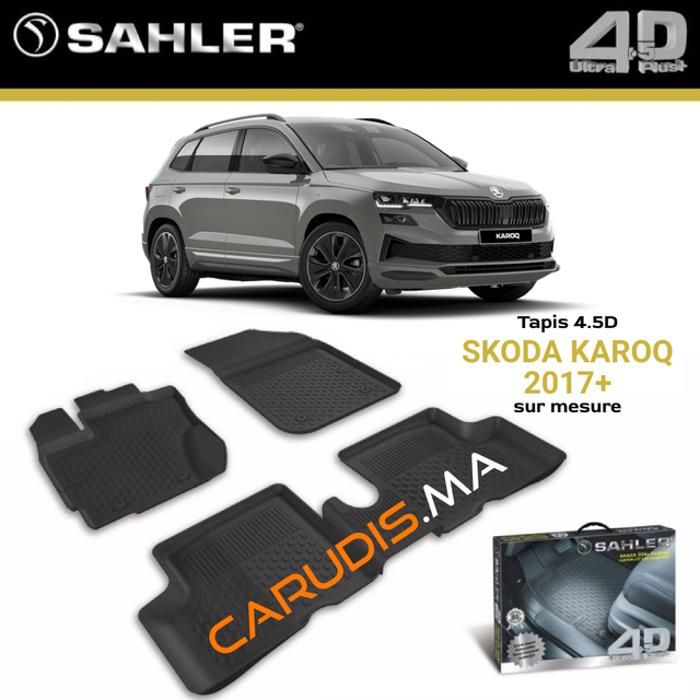 Tapis 4.5D Skoda Karoq sur mesure exacte sans odeur imperméable antidérapant