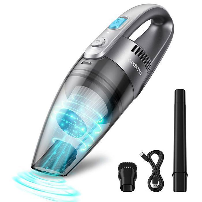 Oraimo Ultra Cleaner H2 Aspirateur à main sans fil rechargeable 3,5 h Charge rapide pour le nettoyage de la maison et de la voiture
