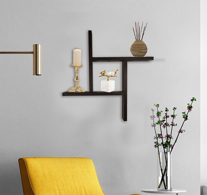 ETAGERE INFINI NOIR 47X47X10 CM
