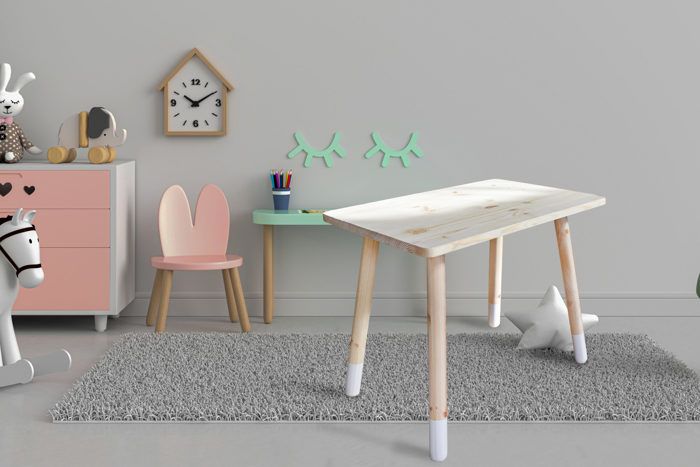 KIDS - TABLE RECTANGLE DIM 60X60 CM