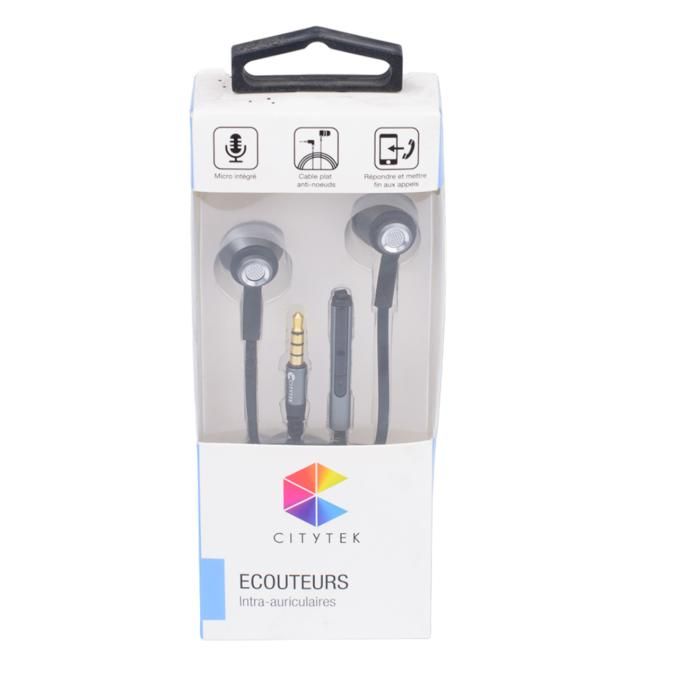 ECOUTEUR SLV/GREY METAL+MICRO 1.2MMF017009 CITYT