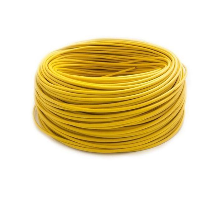 Ing/Nex Câble électrique 1.5MM² jaune 01225011 HO7VU (Bobine de 100m)