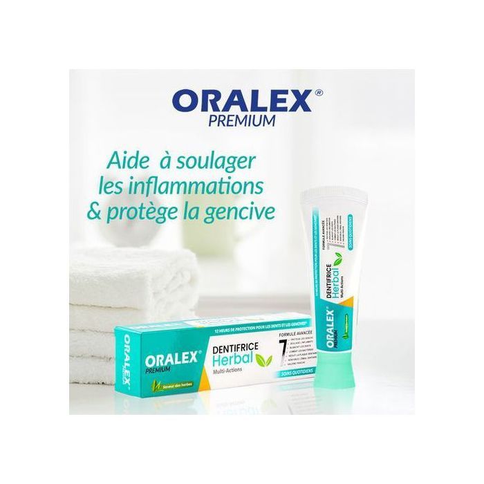 ORALEX Dentifrice Herbal Multi-actions À L'extrait Des Plantes 12h Protection