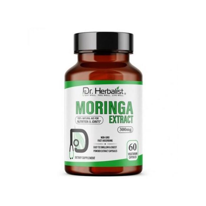 Dr Herbalist MORINGA 60 Capsules de 300 mg Super Aliment vert