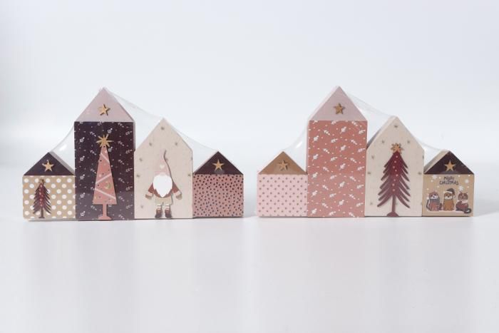 MAISON EN BOIS 4ASSRTS L24,8XH15XW2,8CM