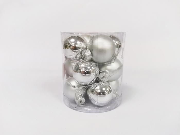 SET DE 12 BOULES DE VERRE 3,5 CM MAT