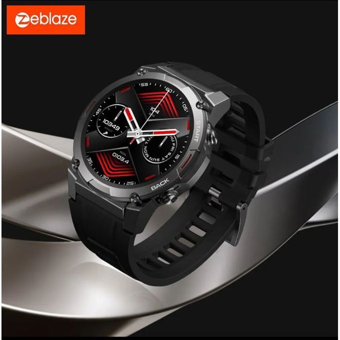Zeblaze Montre intelligente Vibe 7 PRO avec appels vocaux, écran AMOLED 1.43 pouces, appels téléphoniques Hi Fi, qualité militaire
