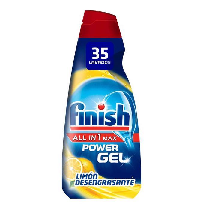 Finish Détergent Lave-Vaisselle Concentré Power Gel Citron (35 Lavages)