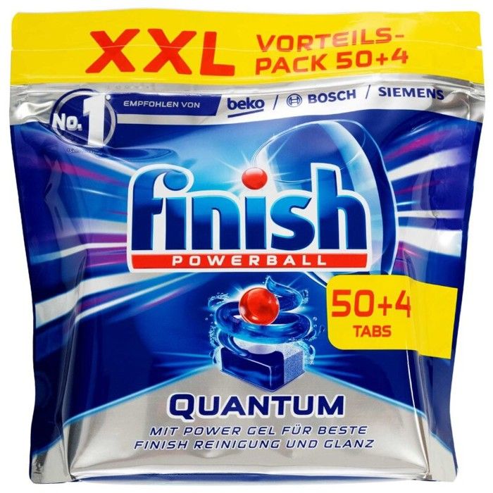 FINISH Pastilles Lave-Vaisselle Powerball Quantum - 54 Tablettes