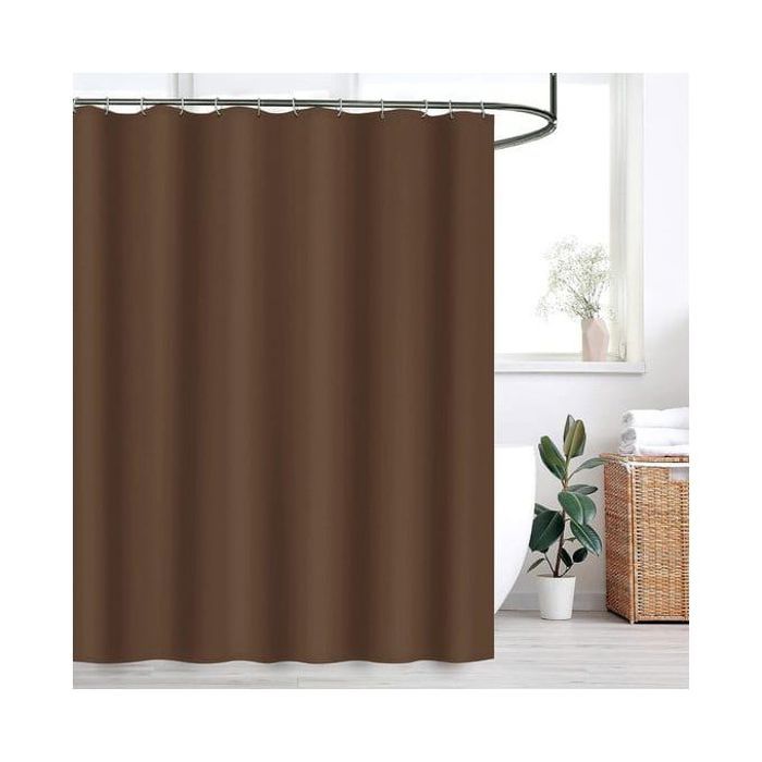 rideau de douche tissu imperméable, 180/180 cm , marron