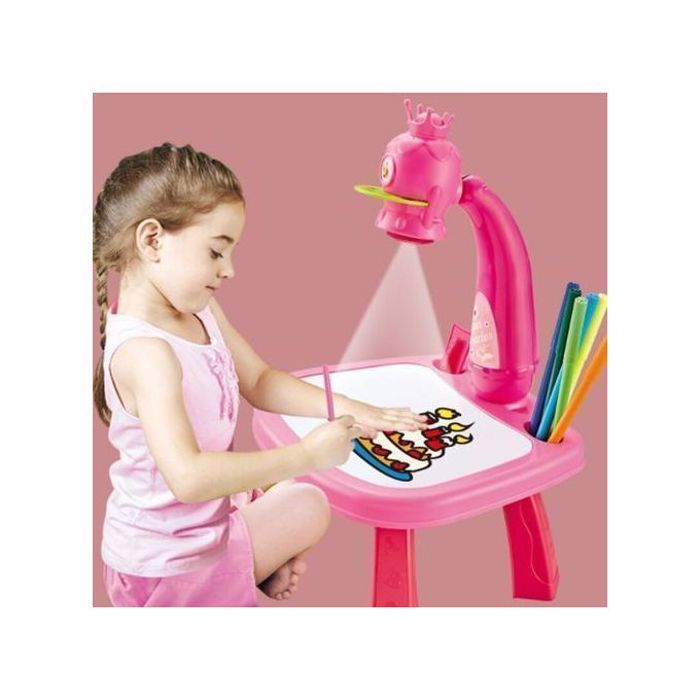 Table de dessin avec projecteur pour enfants