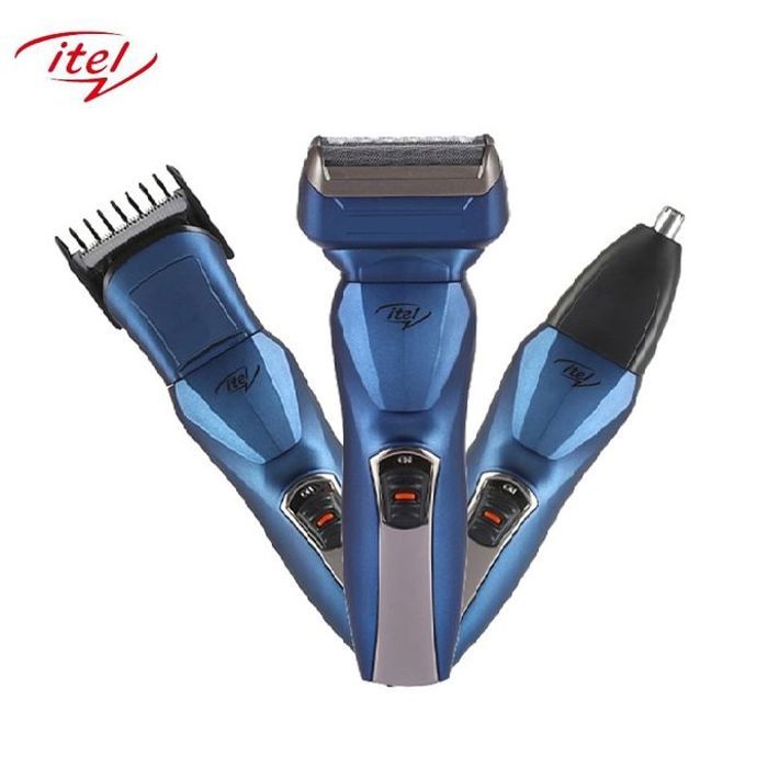 itel 3 IN 1 Rechargeable Shaver (Clipper Nose Trimmer & Shaver)