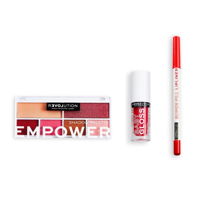 RELOVE Lipliner Babe + Baby Gloss Babe + Colour Play Empower Shadow Palette