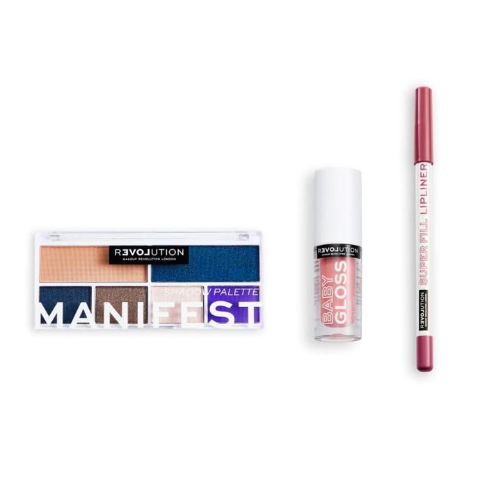 RELOVE Lipliner Glam + Baby Gloss Glam + Colour Play MANIFEST Shadow Palette