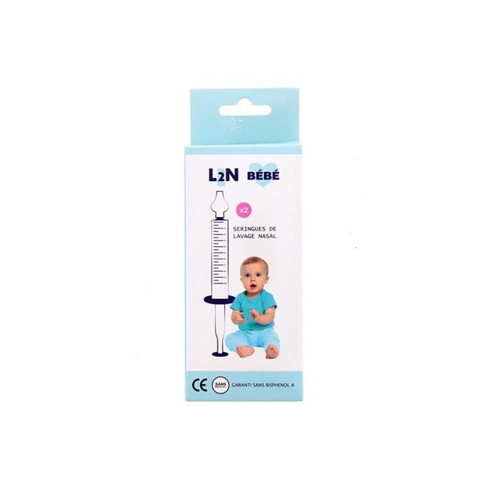 Pack de 2 seringues nasales mouche nez pour bébé