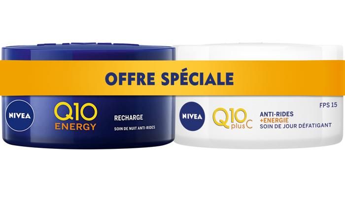 Soin de Nuit Q10 Plus C 50ml + Soin de Jour Q10 Plus C Anti-rides & Energy 50ml Offert