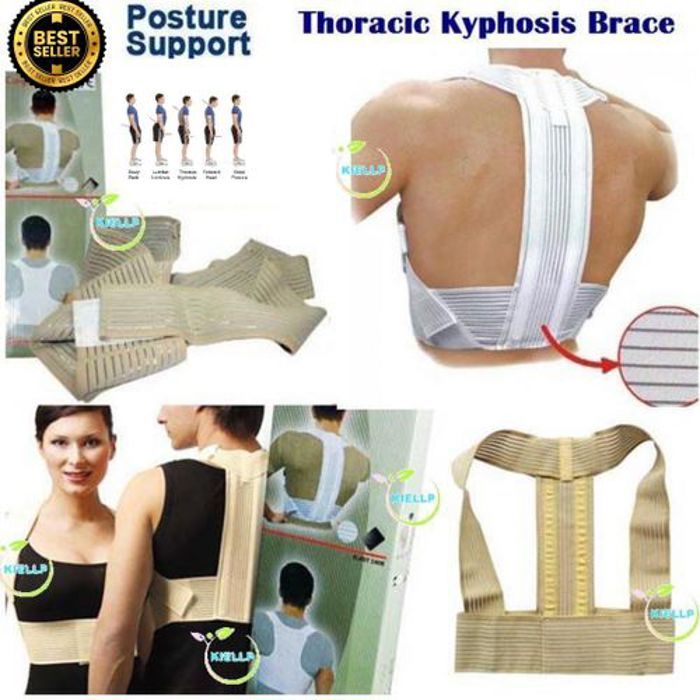 Ceinture dorsale, Orthèse de soutien dorsal médical,Couleur beige ou blanc ,unisexe.