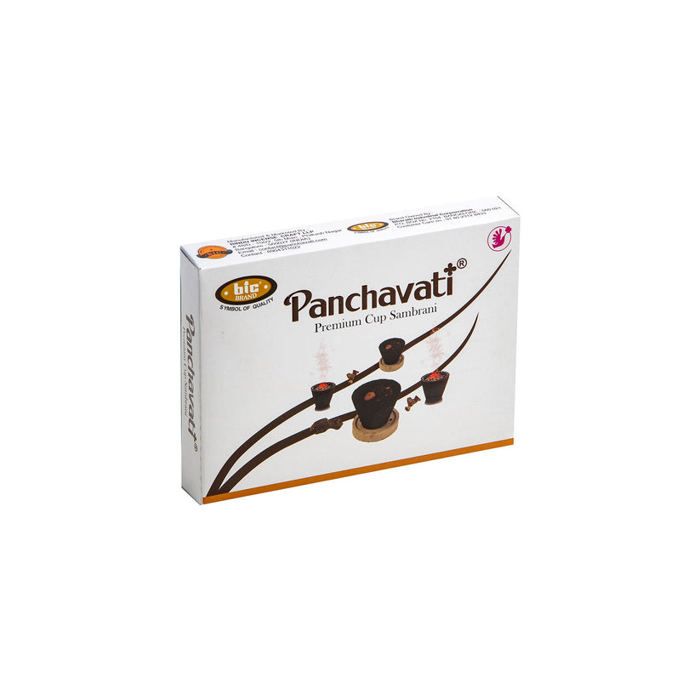 Pure Natural Panchavati Premium Sambrani Cup–(12 tasses)