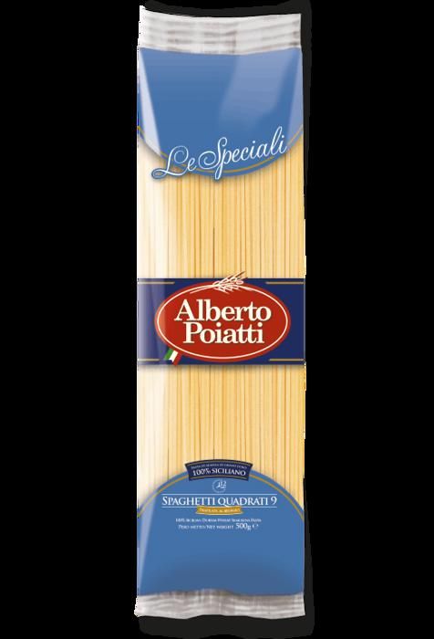500 GR SPAGHETTI QUADRATI PATES DE SEMOULE DE BLE DUR ALBERTO POIATTI