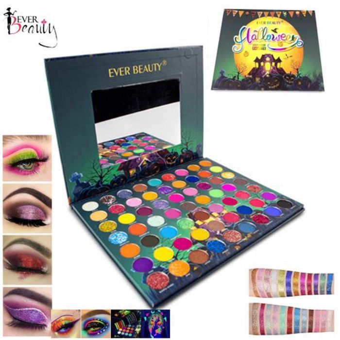 Palette fard a paupiere .palette halloween professionel, 63 couleurs.