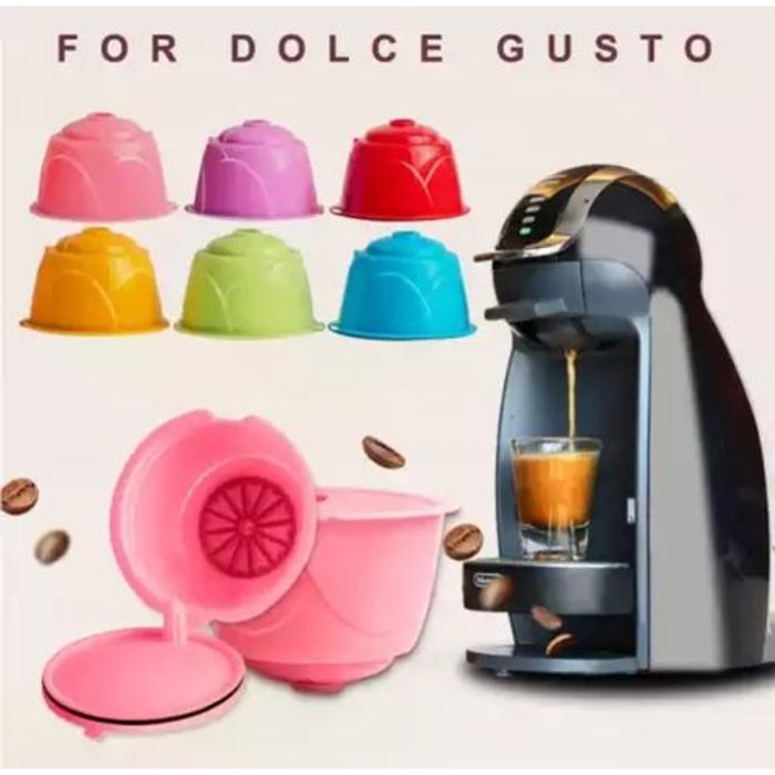 3 Capsules Filtre de Café Réutilisables Rechargeables compatible Dolce Gusto