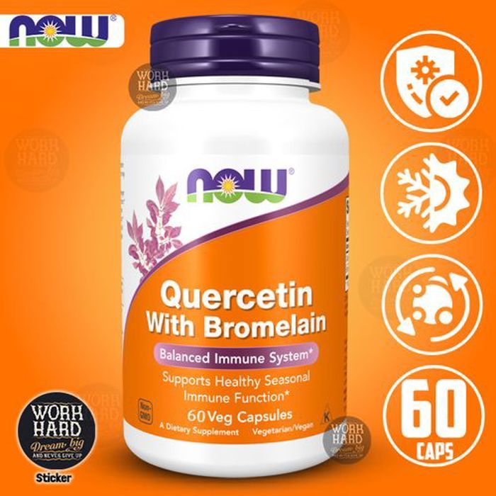 Quercétine bromélaïne, [ Favorise une fonction immunitaire ] 60 capsules Vég