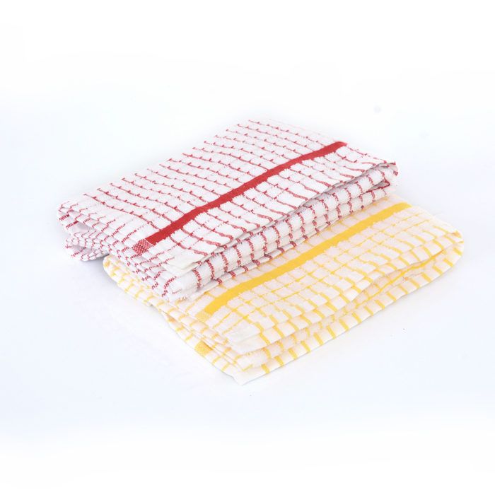 Lot de 6 tourchons de cuisine carreaux, essuie mains de cuisine en cotton