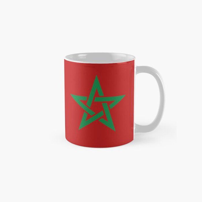 Copy of maillot pour les fans de l'équipe du maroc avec étoile verte Mug classique