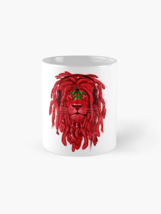 Lion Drapeau du Maroc - Cadeau Mug classique