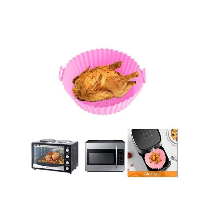 Moule Air Fryer en Silicone,Panier Réutilisable air fryer et four