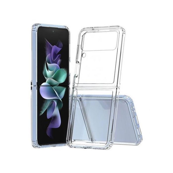 Coque, protection complète en cristal de pour Samsung Galaxy Z Flip 4 5G (transparent)
