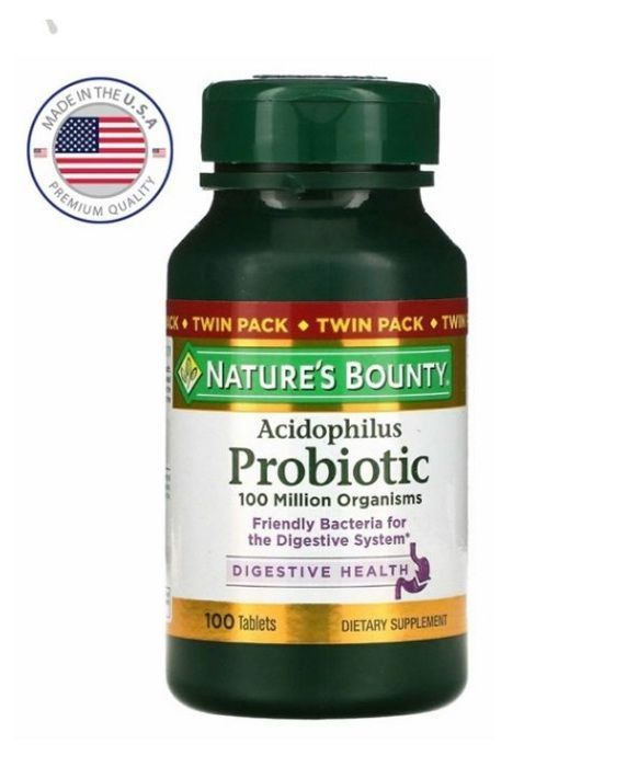 Nature'S Bounty Acidophilus Probiotique, 100 Comprimés - Made in USA